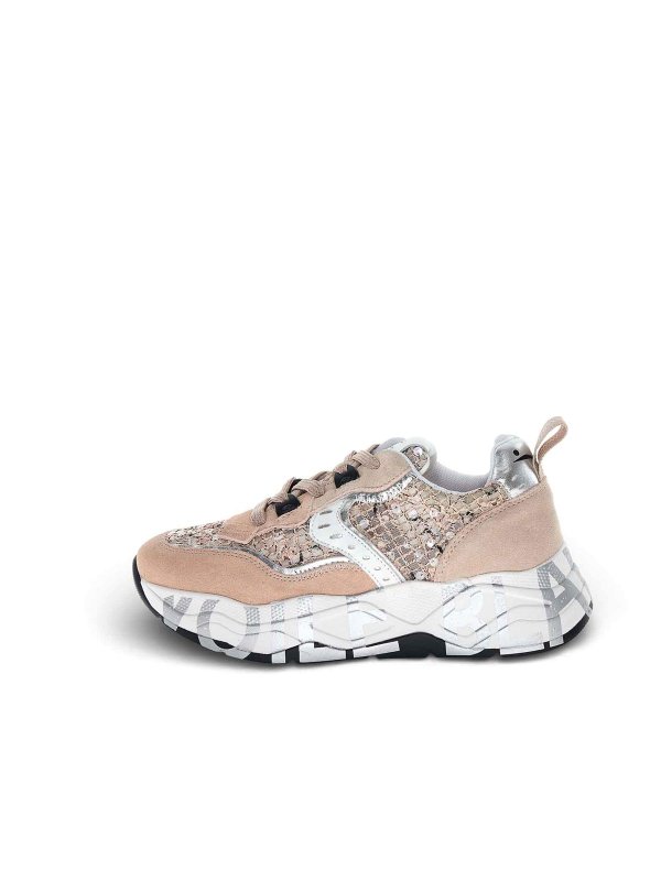 VOILE BLANCHE: Chaussures de sport - Baskets - Couleur Chair