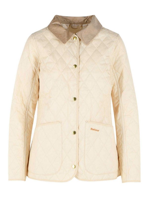 BARBOUR: casual jackets - Annandale Cream Polyamide Jacket