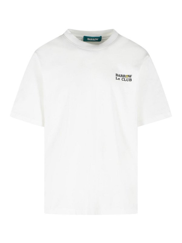BARROW: t-shirts - Club White Cotton T-Shirt