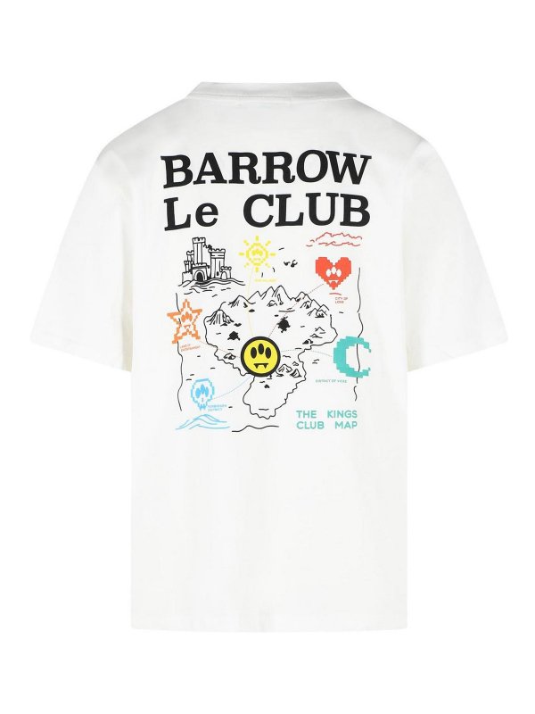 BARROW: t-shirts online - Club White Cotton T-Shirt