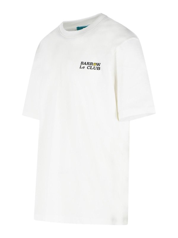 The Best Shops BARROW: t-shirts - Club White Cotton T-Shirt