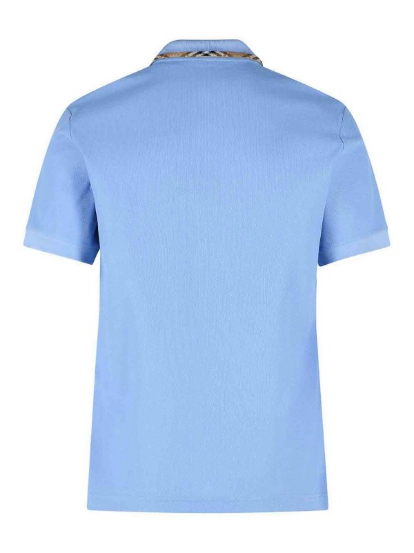 BURBERRY: ポロシャツ online - ポロシャツ - ライトブルー
