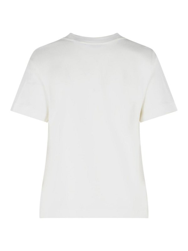 BURBERRY: t-shirts online - Frankie White Cotton T-Shirt