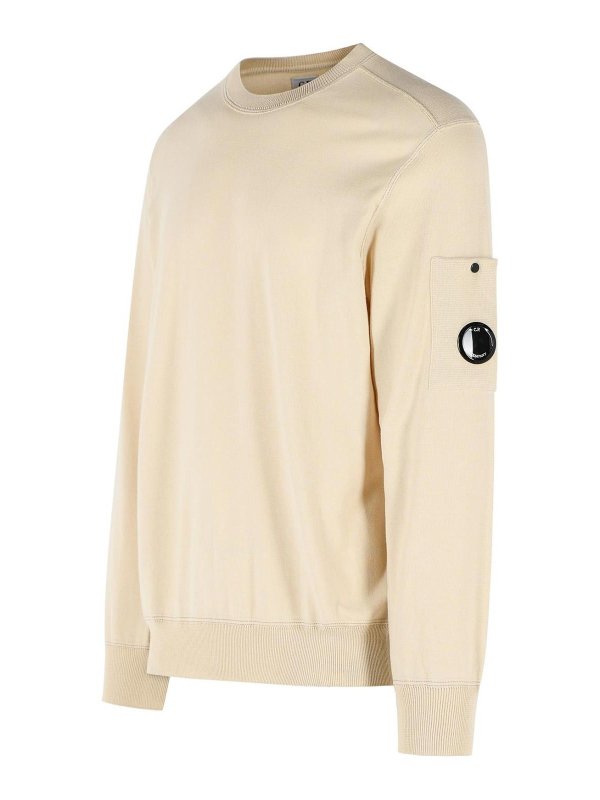The Best Shops C.P. COMPANY: Pull col rond - Pull Col Rond - Beige
