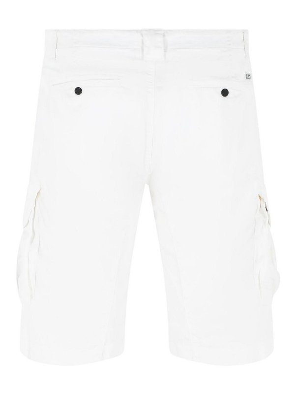 C.P. COMPANY: pantaloni shorts online - Pantaloncini di cotone bianco