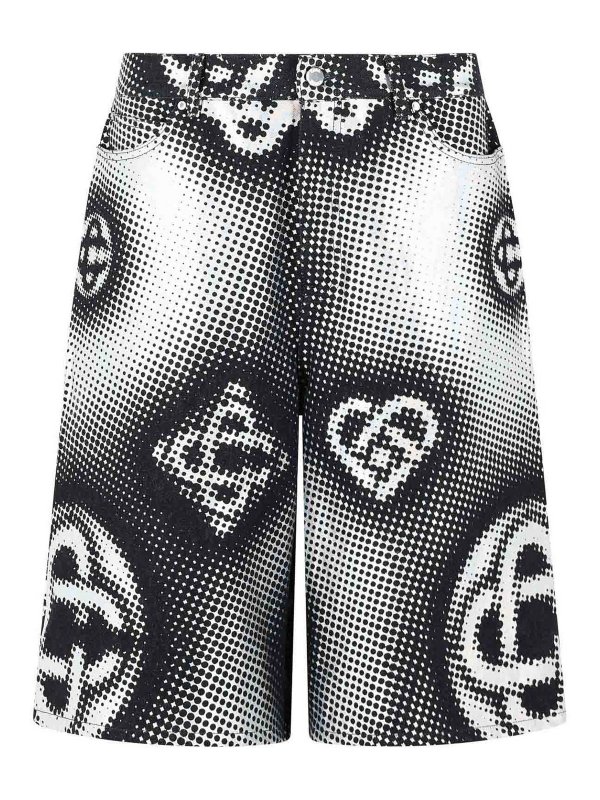 CASABLANCA: トラウザーショーツ - ショートパンツ - ダークブルー