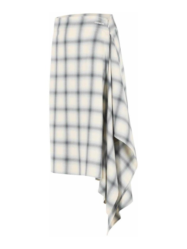 The Best Shops COPERNI: ニーレングススカート＆ミディ丈 - 膝丈/ミディスカート - ブルー