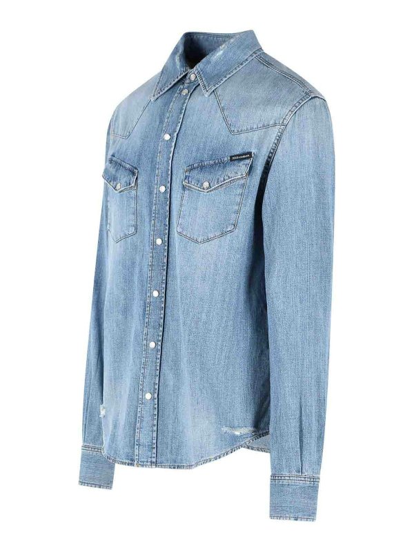 The Best Shops DOLCE & GABBANA: Hemden - Hemd - Blau