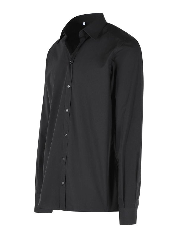 The Best Shops DOLCE & GABBANA: shirts - Black Cotton Shirt