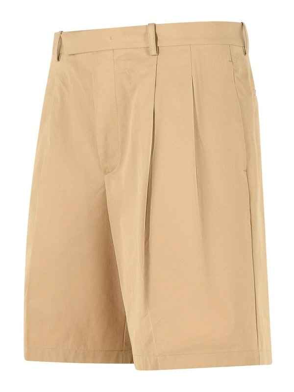 The Best Shops JIL SANDER: pantaloni shorts - Bermuda in cotone beige