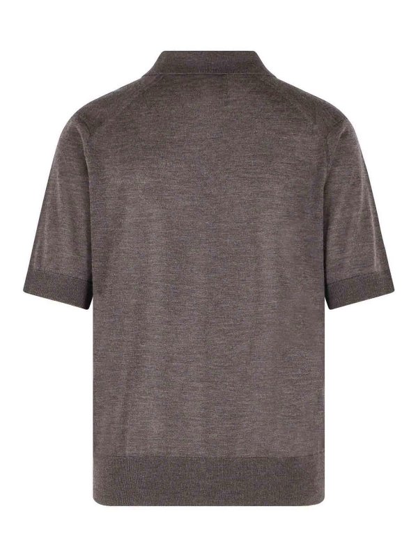 LOULOU STUDIO: ポロシャツ online - ポロシャツ - ブラウン