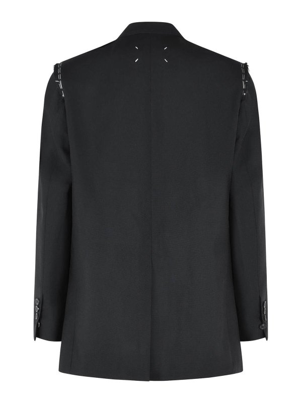 Maison Margiela: blazers online - Black Virgin Wool Blazer