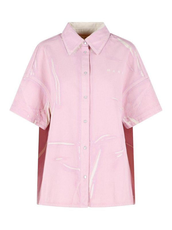 Marni: shirts - Pink Cotton Shirt