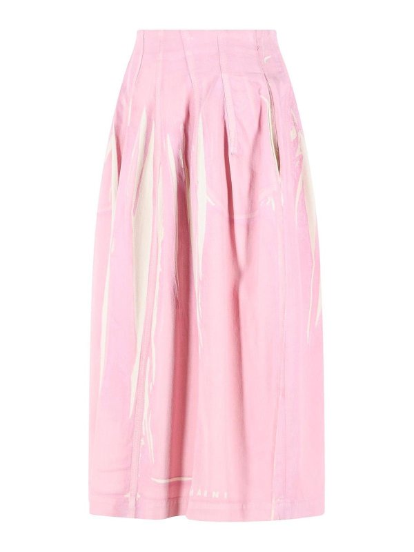 The Best Shops Marni: ニーレングススカート＆ミディ丈 - 膝丈/ミディスカート - ヌードカラー