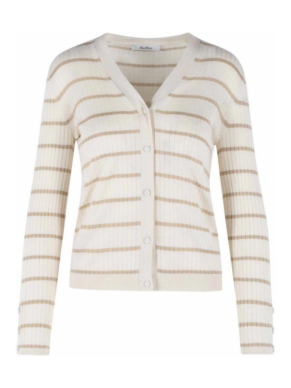 Max Mara: カーディガン - カーディガン - 白