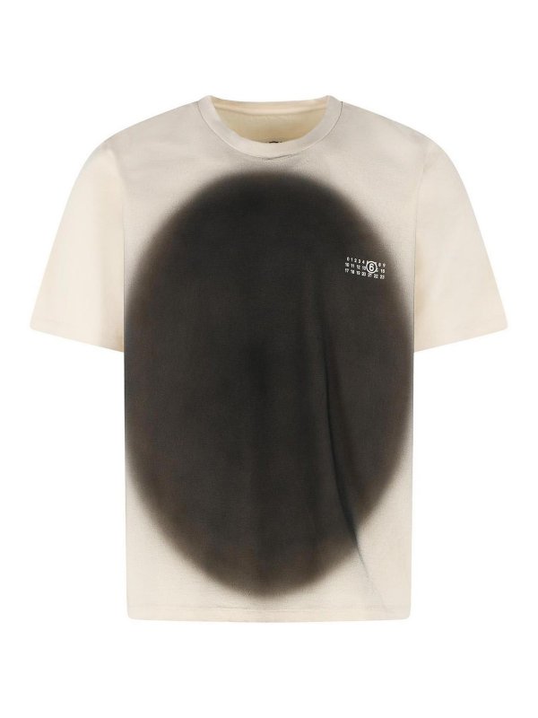 MM6 MAISON MARGIELA: T-shirts - T-Shirt - Crème