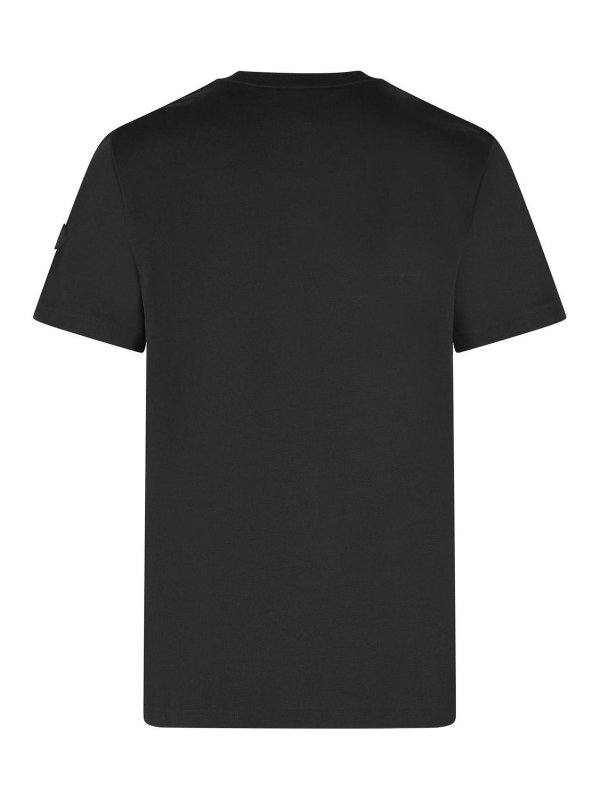 MONCLER: t-shirt online - Maglietta in cotone nero