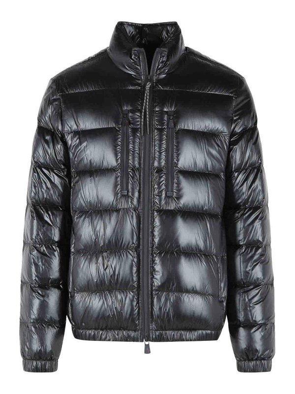 MONCLER: padded jackets - Foldable Short  Black Polyamide Down Jacket