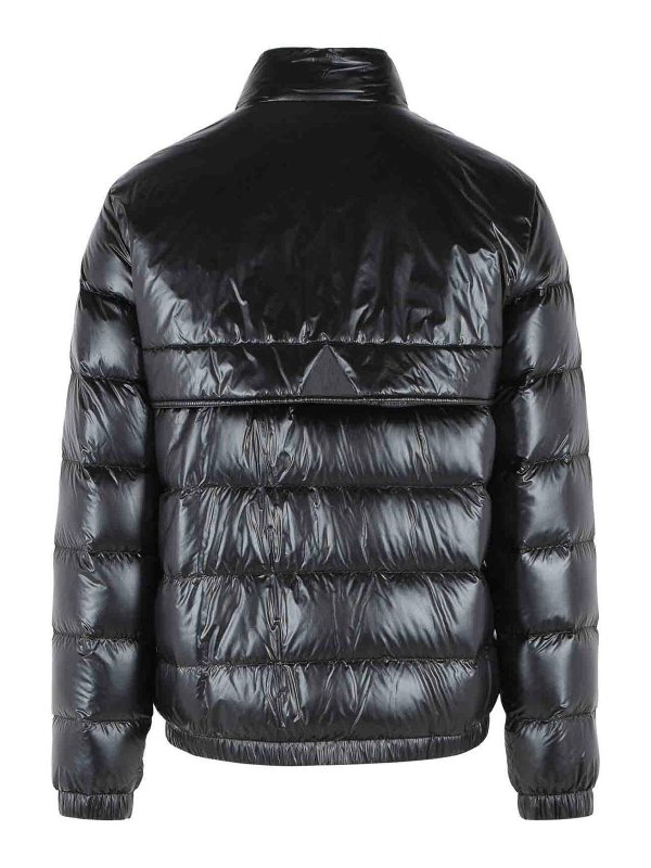 MONCLER: padded jackets online - Foldable Short  Black Polyamide Down Jacket