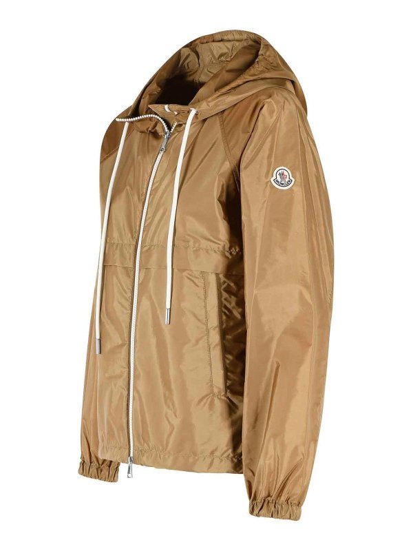 The Best Shops MONCLER: casual jackets - Coquelicot  Hooded Jacket