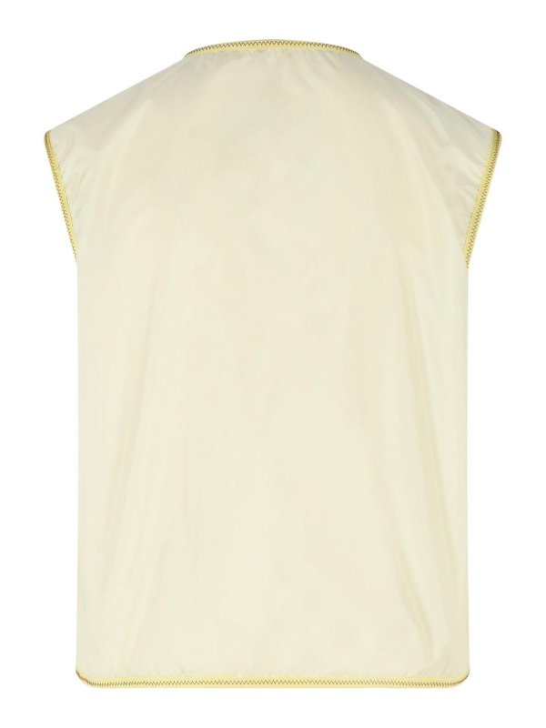 MONCLER: Chalecos online - Chaleco - Amarillo
