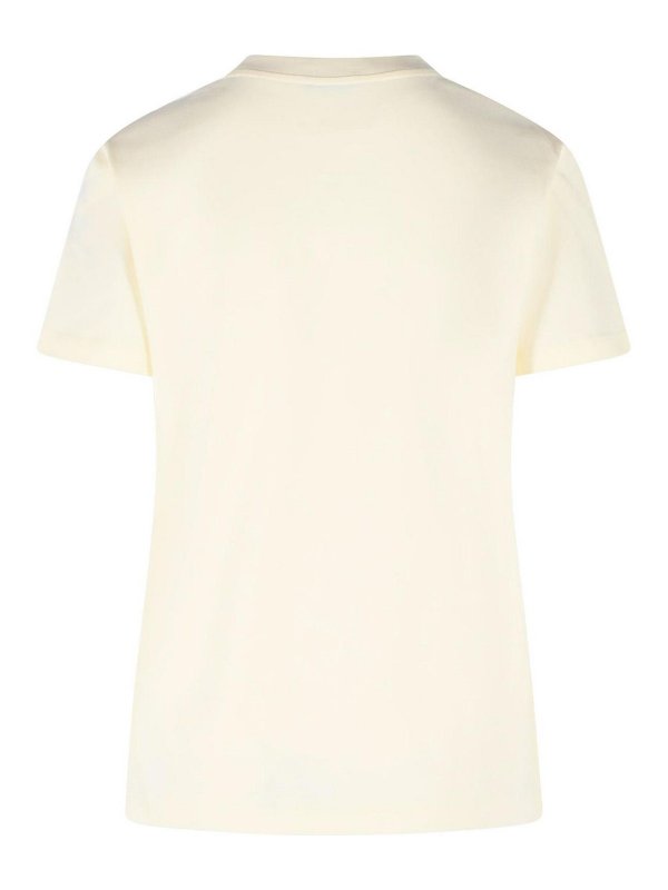 MONCLER: T-shirts online - T-Shirt - Crème