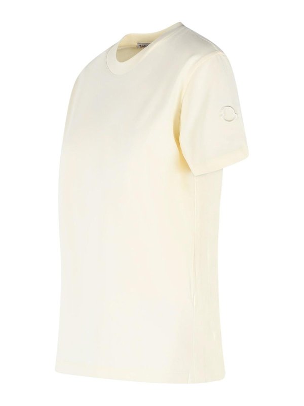 The Best Shops MONCLER: T-shirts - T-Shirt - Crème
