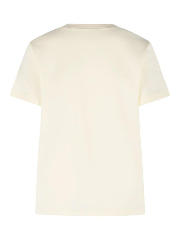 MONCLER: T-shirts online - T-Shirt - Crème
