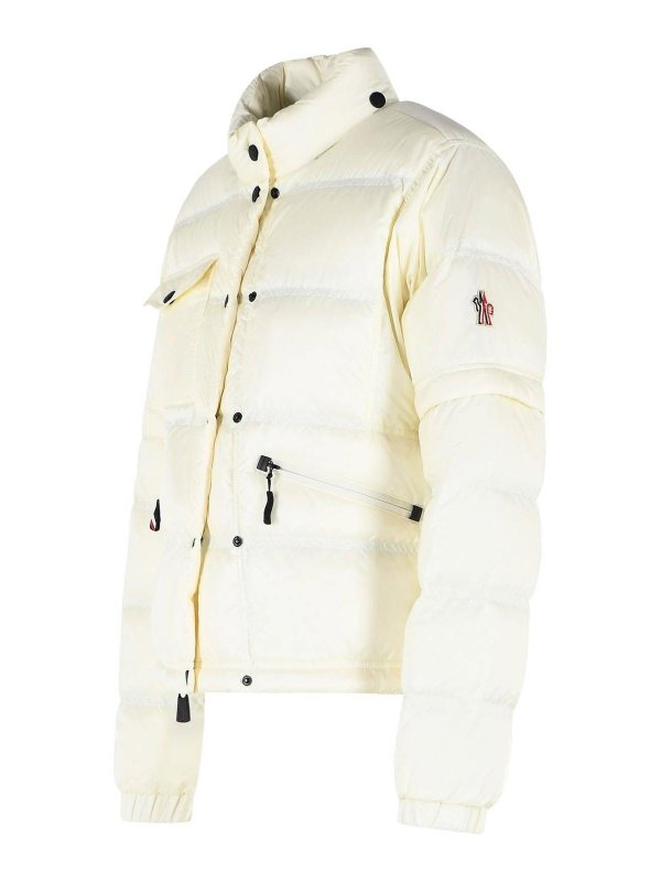 The Best Shops MONCLER: padded jackets - Mauduits Ivory White Polyamide Down Jacket