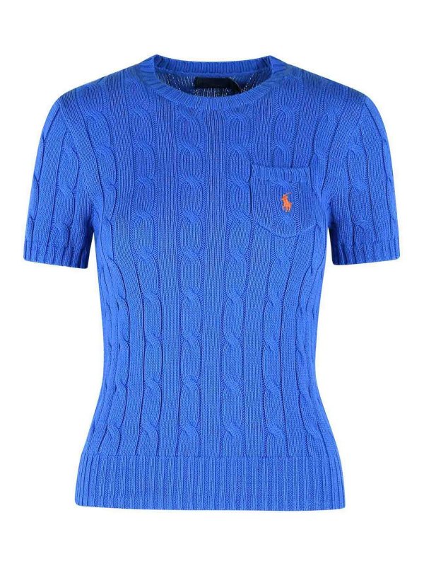 POLO RALPH LAUREN: Suéteres con cuello pico - Suéter Cuello Redondo - Azul