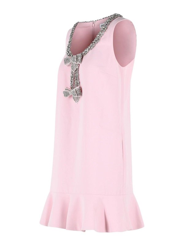 The Best Shops Self Portrait: ニーレングスドレス - 膝丈ドレス - ヌードカラー