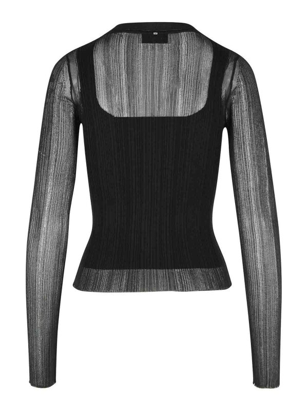 SPORTMAX: crew necks online - Buono  Sweater In Black Viscose Blend