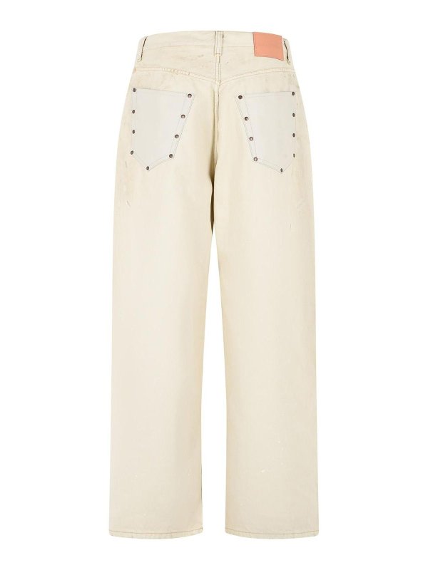 Acne Studios: ストレートジーンズ online - ストレートジーンズ - 白