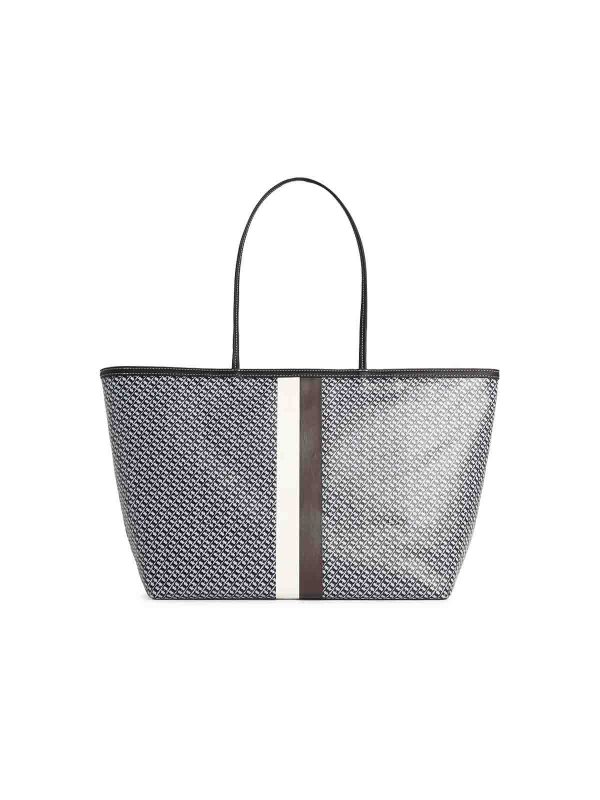 The Best Shops TORY BURCH: shoulder bags - Racer Blue Cotton Blend Bag