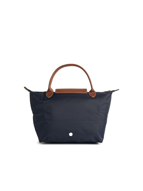 The Best Shops LONGCHAMP: shoulder bags - Bag With  Handle In Marine Recycled Tela