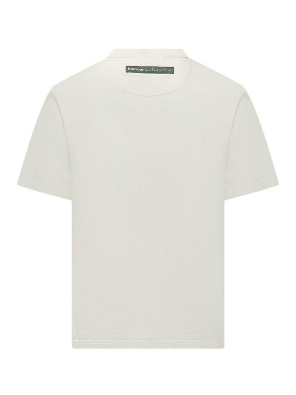BARBOUR: t-shirts online - T-Shirt In White With Fish And Jacket