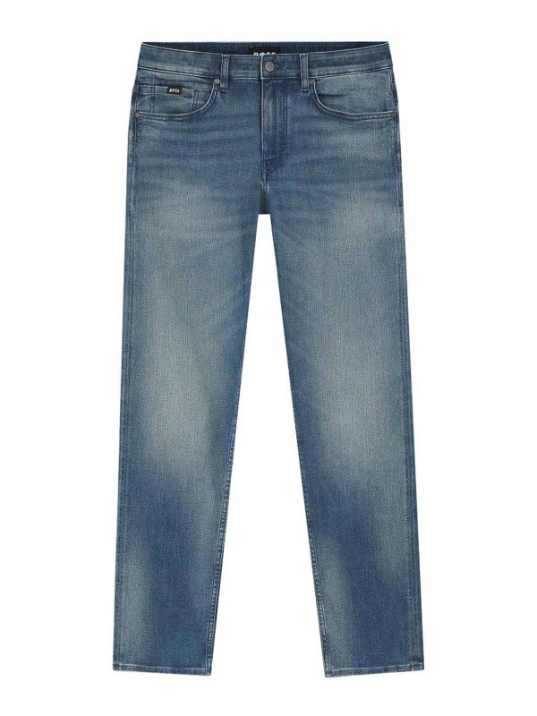 Hugo Boss: Jeans à jambe droite - Jean Droit - Bleu