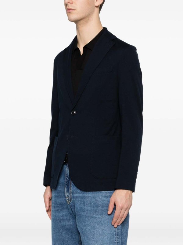 Single-Breasted Navy Blue Cotton Jacket Replica 
online: CIRCOLO 1901