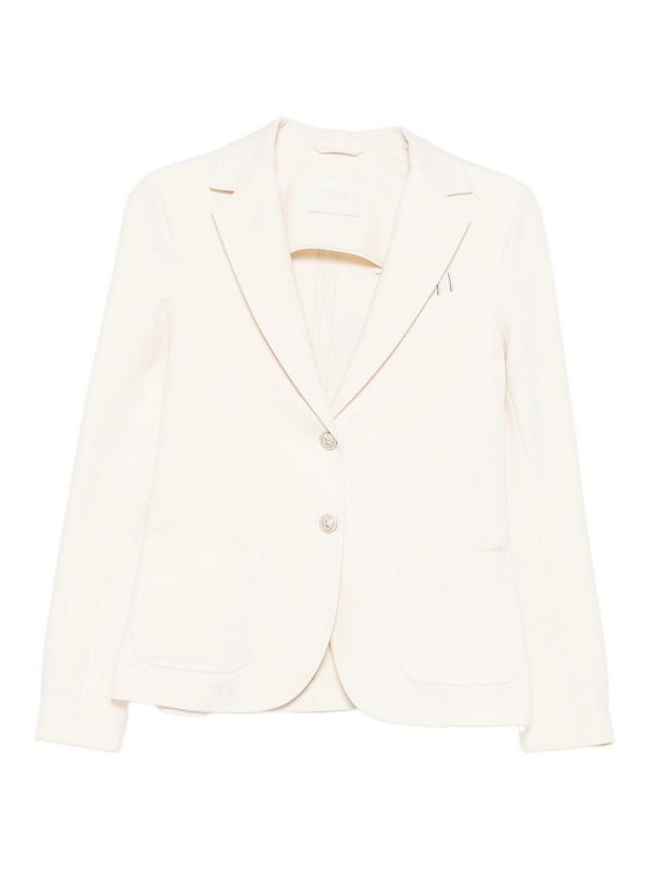 CIRCOLO 1901: giacche blazer - Blazer Bianco Con Tasche