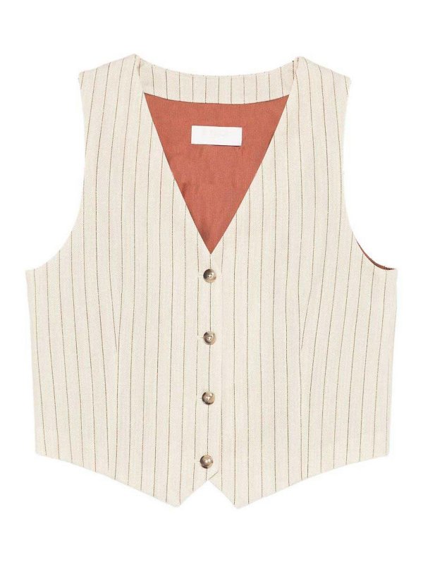 CIRCOLO 1901: Chalecos - Chaleco - Beis