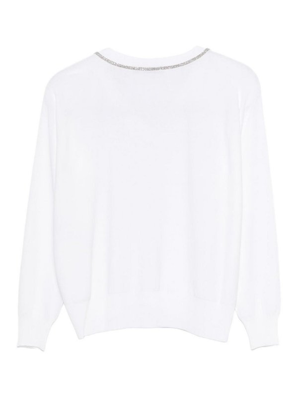 D.EXTERIOR: Col en V online - Pull À Col V - Blanc