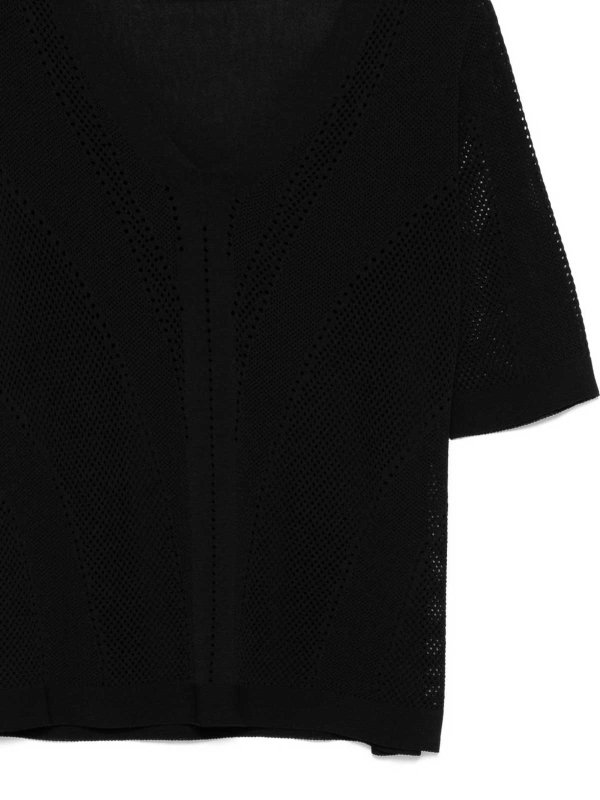 The Best Shops D.EXTERIOR: Suéteres con cuello pico - Suéter Con Cuello De Pico - Negro