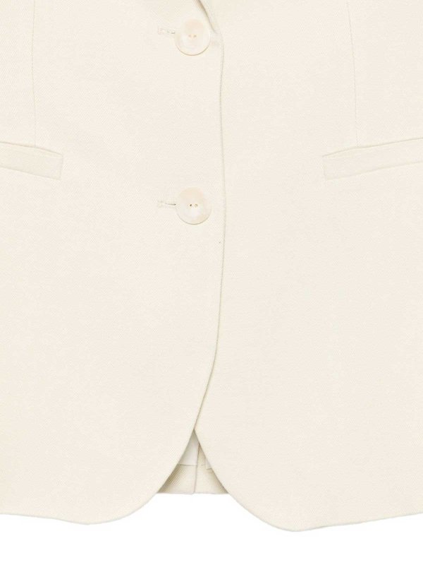 The Best Shops DONDUP: giacche blazer - Giacca Blazer In Lino Bianco