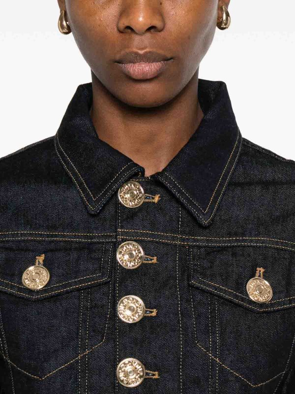 The Best Shops DONDUP: denim jacket - Denim Jacket With Buttons And Pockets