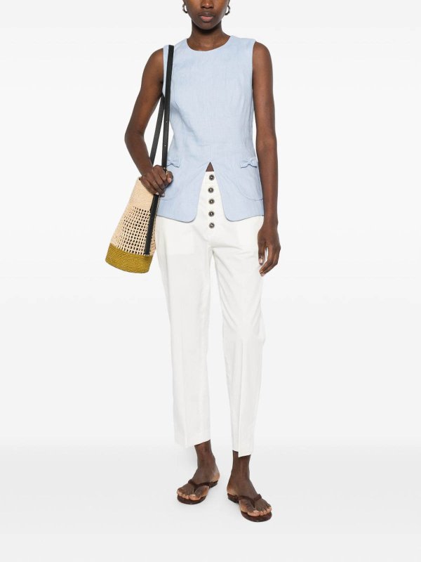 The Best Shops DONDUP: Jeans à jambe droite - Jean Droit - Blanc