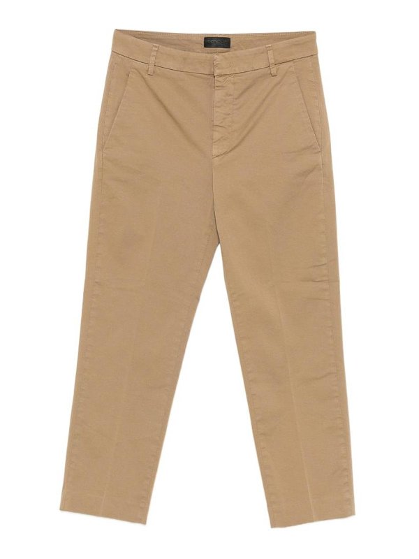 DONDUP: casual trousers - Gaubert Pants In Beige Cotton