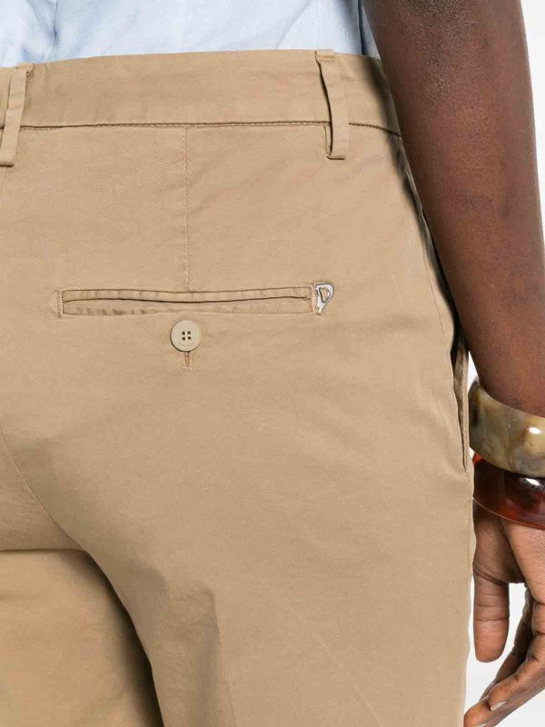 DONDUP: casual trousers online - Gaubert Pants In Beige Cotton