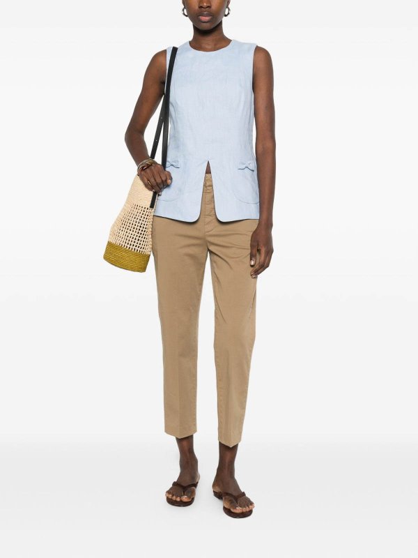 The Best Shops DONDUP: casual trousers - Gaubert Pants In Beige Cotton