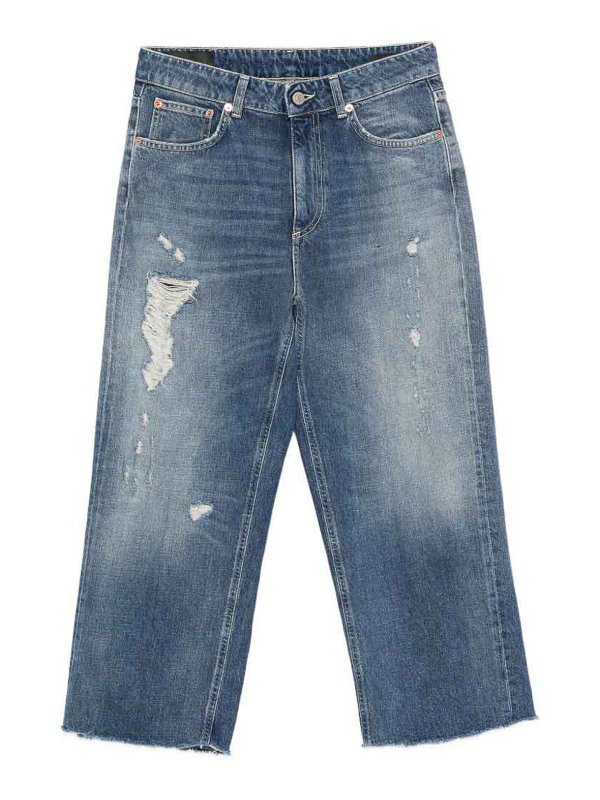 DONDUP: Jeans à jambe droite - Jean Droit - Bleu