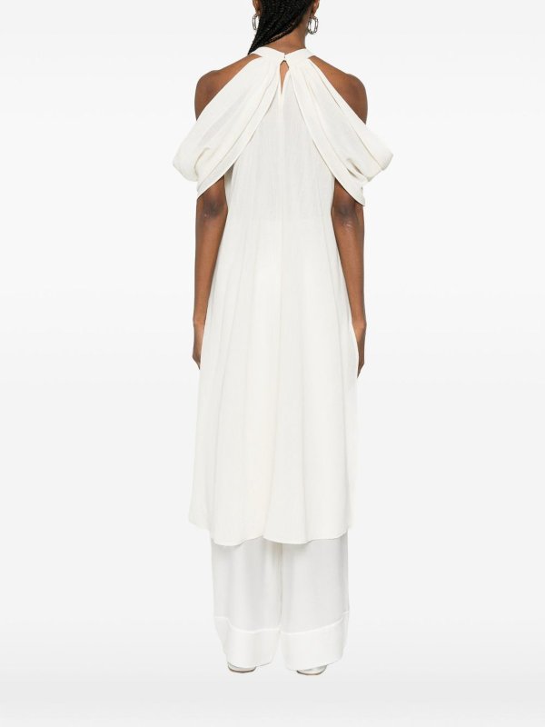 The Best Shops ELEH: Top e canotte - Top In Crema Con Volant